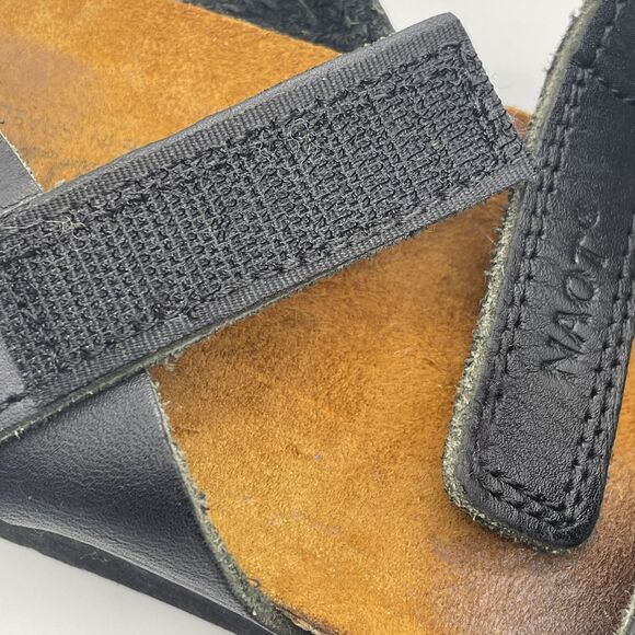 NAOT Kayla Israeli Sandals Women's US 8 / 40 Black Leather GorpCore Outdoors - Picture 6 of 16